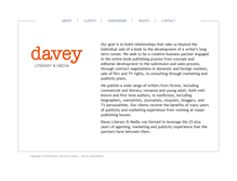 Tablet Screenshot of daveyliteraryandmedia.com